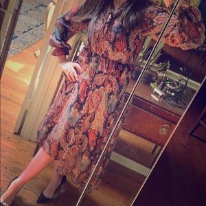 Romantic paisley flowing pretty dress